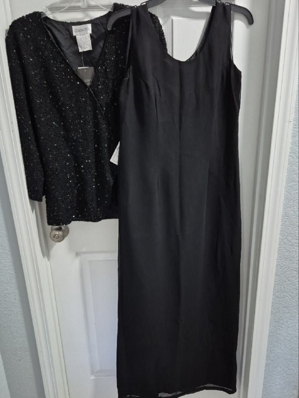 Chadwicks Black Two-Piece Evening Set - Picture 3 of 10